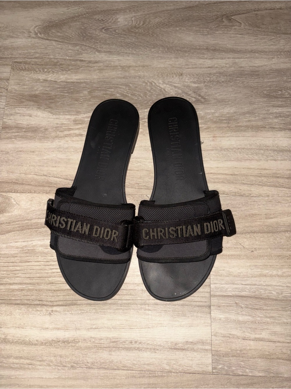 Dior Black Christian Dior Women's Slide Sandals